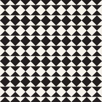 Vector seamless pattern. Repeating geometric abstract elements. Stylish monoc 库存插图