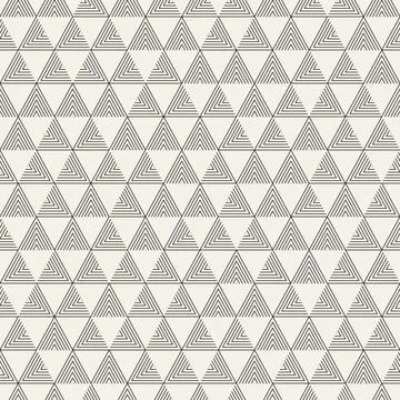 Vector seamless pattern. Repeating geometric abstract elements. Stylish monoc 库存插图