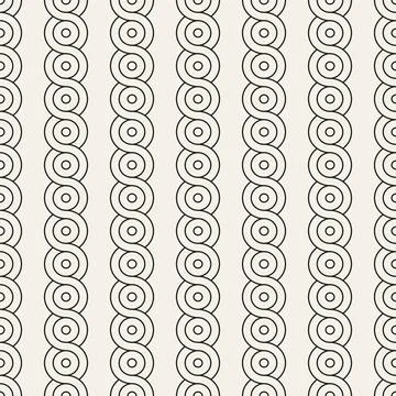 Vector seamless pattern. Repeating geometric abstract elements. Stylish monoc Illustrazione stock
