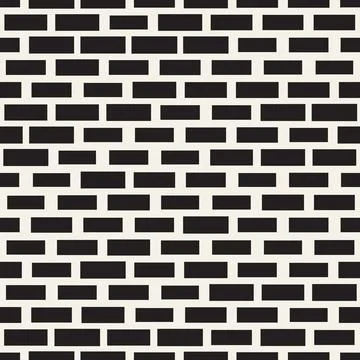 Vector seamless pattern. Repeating geometric abstract elements. Stylish monoc Stock Illustration