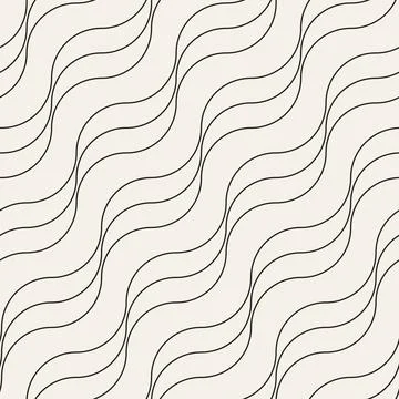 Vector seamless pattern. Repeating geometric abstract elements. Stylish monoc 스톡 일러스트