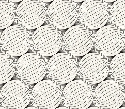 Vector seamless pattern. Repeating geometric abstract elements. Stylish monoc Illustrazione stock