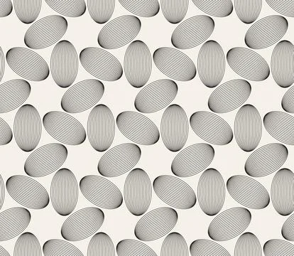 Vector seamless pattern. Repeating geometric abstract elements. Stylish monoc 스톡 일러스트