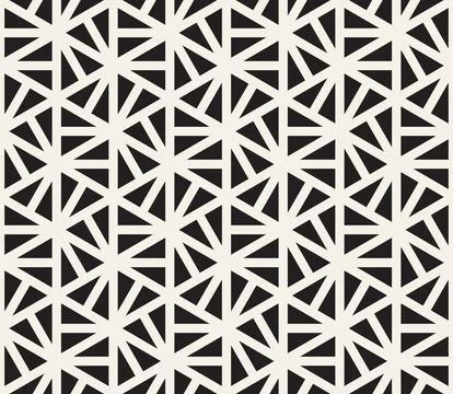 Vector seamless pattern. Repeating geometric abstract elements. Stylish monoc 库存插图