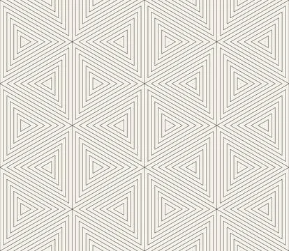 Vector seamless pattern. Repeating geometric abstract elements. Stylish monoc Illustrazione stock