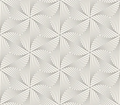 Vector seamless pattern. Repeating geometric abstract elements. Stylish monoc 库存插图