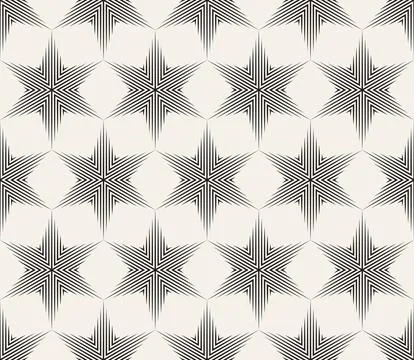 Vector seamless pattern. Repeating geometric abstract elements. Stylish monoc Illustrazione stock