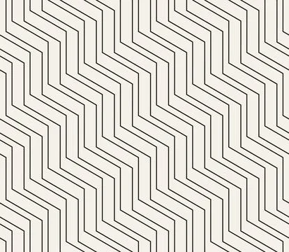 Vector seamless pattern. Repeating geometric abstract elements. Stylish monoc Stock Illustration