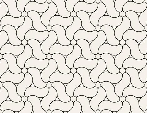 Vector seamless pattern. Repeating geometric elements. Stylish monochrome b.. 库存插图