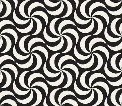 Vector seamless pattern. Repeating geometric elements. Stylish monochrome b.. Illustrazione stock