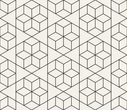 Vector seamless pattern. Repeating geometric elements. Stylish monochrome b.. Illustrazione stock