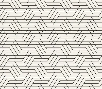 Vector seamless pattern. Repeating geometric abstract elements. Stylish monoc 库存插图