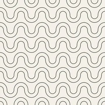 Vector seamless pattern. Repeating geometric abstract elements. Stylish monoc Illustrazione stock