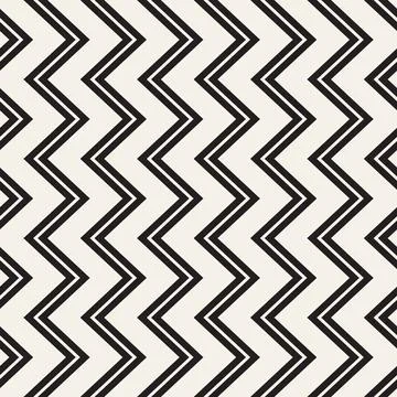 Vector seamless pattern. Repeating geometric abstract elements. Stylish monoc Illustrazione stock