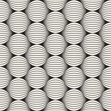 Vector seamless pattern. Repeating geometric abstract elements. Stylish monoc Illustrazione stock