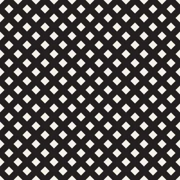 Vector seamless pattern. Repeating geometric abstract elements. Stylish monoc Stock Illustration