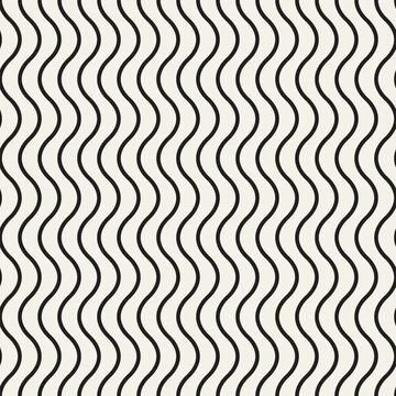 Vector seamless pattern. Repeating geometric abstract elements. Stylish monoc Illustrazione stock