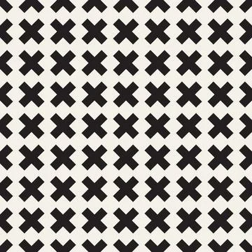 Vector seamless pattern. Repeating geometric elements. Stylish monochrome b.. Illustrazione stock