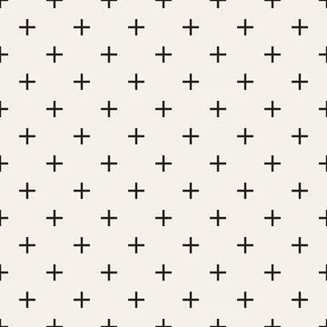 Vector seamless pattern. Repeating geometric elements. Stylish monochrome b.. Stock Illustration