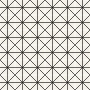 Vector seamless pattern. Repeating geometric elements. Stylish monochrome b.. 库存插图
