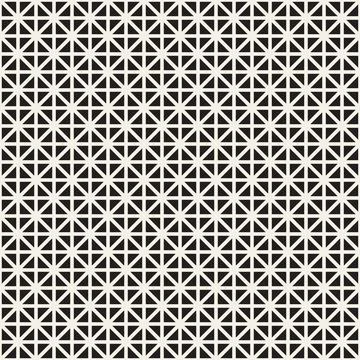 Vector seamless pattern. Repeating geometric elements. Stylish monochrome b.. 库存插图