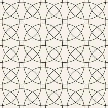 Vector seamless pattern. Repeating geometric elements. Stylish monochrome b.. 스톡 일러스트