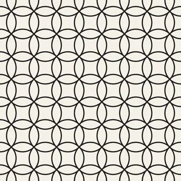 Vector seamless pattern. Repeating geometric elements. Stylish monochrome b.. 스톡 일러스트