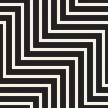 Vector seamless pattern. Repeating geometric elements. Stylish monochrome b.. Illustrazione stock