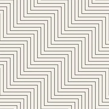 Vector seamless pattern. Repeating geometric elements. Stylish monochrome b.. Stock Illustration