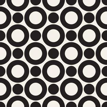 Vector seamless pattern. Repeating geometric elements. Stylish monochrome b.. Illustrazione stock