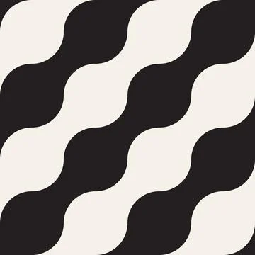 Vector seamless pattern. Repeating geometric elements. Stylish monochrome b.. 库存插图