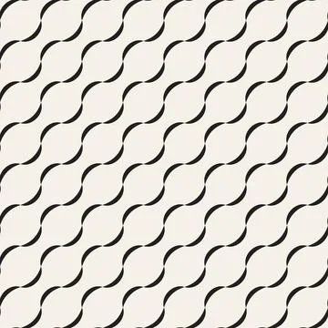 Vector seamless pattern. Repeating geometric elements. Stylish monochrome b.. 스톡 일러스트