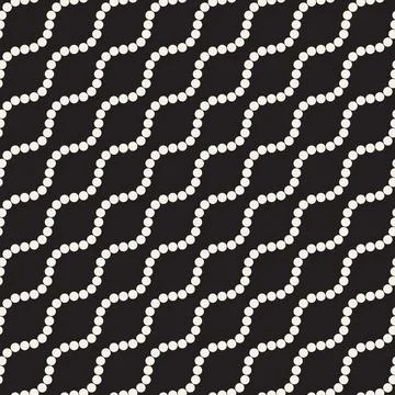 Vector seamless pattern. Repeating geometric elements. Stylish monochrome b.. Illustrazione stock