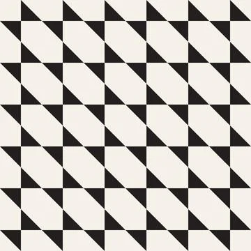 Vector seamless pattern. Repeating geometric elements. Stylish monochrome b.. 库存插图
