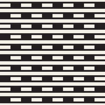 Vector seamless pattern. Repeating geometric abstract elements. Stylish monoc Illustrazione stock