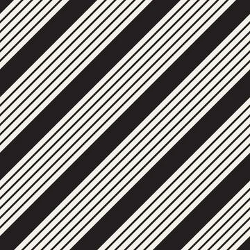 Vector seamless pattern. Repeating geometric abstract elements. Stylish monoc Stock Illustration