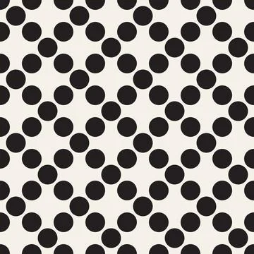 Vector seamless pattern. Repeating geometric abstract elements. Stylish monoc 스톡 일러스트