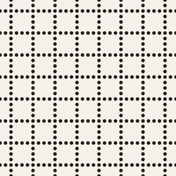 Vector seamless pattern. Repeating geometric abstract elements. Stylish monoc Illustrazione stock