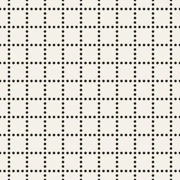 Vector seamless pattern. Repeating geometric abstract elements. Stylish monoc Illustrazione stock