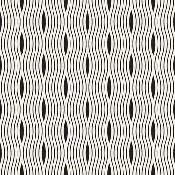 Vector seamless pattern. Repeating geometric abstract elements. Stylish monoc Illustrazione stock