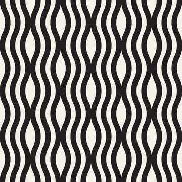 Vector seamless pattern. Repeating geometric abstract elements. Stylish monoc Stock Illustration