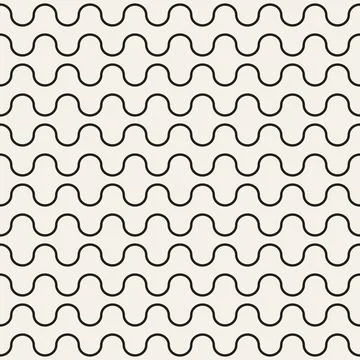 Vector seamless pattern. Repeating geometric abstract elements. Stylish monoc 库存插图