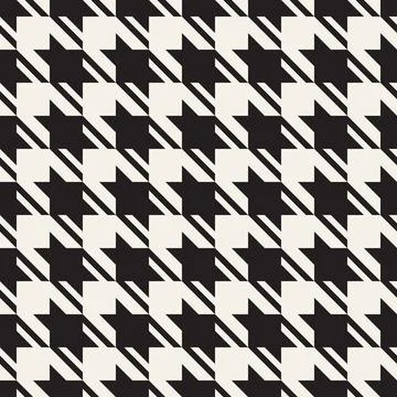 Vector seamless pattern. Repeating geometric abstract elements. Stylish monoc 스톡 일러스트
