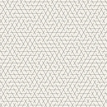 Vector seamless pattern. Repeating geometric abstract elements. Stylish monoc Illustrazione stock