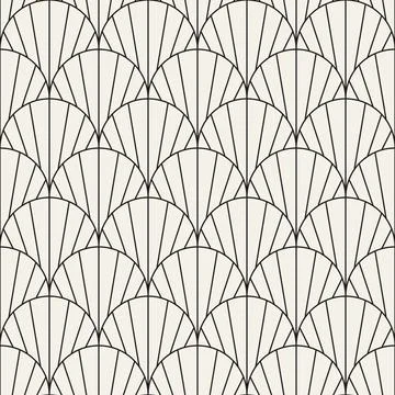 Vector seamless pattern. Repeating geometric abstract elements. Stylish monoc Illustrazione stock