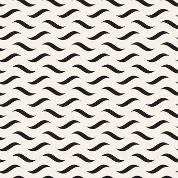 Vector seamless pattern. Repeating geometric abstract elements. Stylish monoc Illustrazione stock