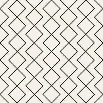 Vector seamless pattern. Repeating geometric abstract elements. Stylish monoc Illustrazione stock