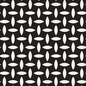 Vector seamless pattern. Repeating geometric abstract elements. Stylish monoc Illustrazione stock