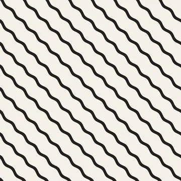 Vector seamless pattern. Repeating geometric abstract elements. Stylish monoc Illustrazione stock