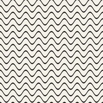 Vector seamless pattern. Repeating geometric abstract elements. Stylish monoc Stock Illustration